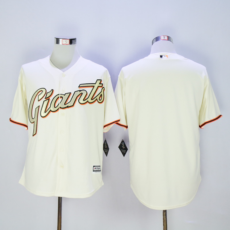 Men San Francisco Giants Blank Cream MLB Jerseys1->san francisco giants->MLB Jersey